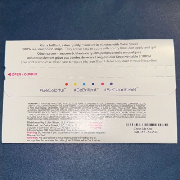 Czech Me Out Color Street Pink Party Nail Strips/Czech Me Out - Picture 8 of 8